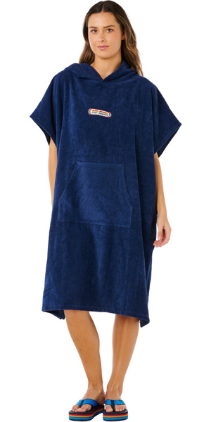 2026 Rip Curl Mujer Icon Hooded Poncho Towel 17OWTO - Dark Navy